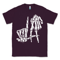 Plum la hand sign lazy diy halloween costume skeleton los angeles pullover Classic Tee - trangStudio
