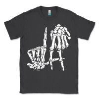 Smoke la hand sign lazy diy halloween costume skeleton los angeles pullover Classic Tee - trangStudio