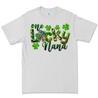 Dove Grey St. Patrick's Day One Lucky Nana Premium Tee - RanaPortraitStore