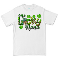 White St. Patrick's Day One Lucky Nana Premium Tee - RanaPortraitStore