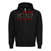 Black first my mother forever my friend Zipper Hoodie - CowhideDigitalArt