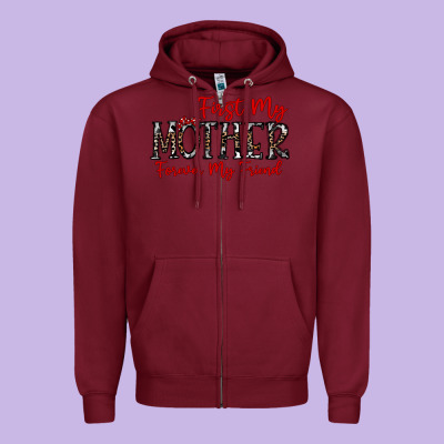First My Mother Forever My Friend Zipper Hoodie Designed By Cowhidedigitalart
