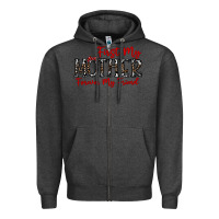 Charcoal Heather first my mother forever my friend Zipper Hoodie - CowhideDigitalArt