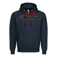 Navy first my mother forever my friend Zipper Hoodie - CowhideDigitalArt