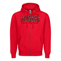 Red first my mother forever my friend Zipper Hoodie - CowhideDigitalArt