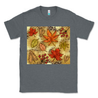 Charcoal Heather Fall leaves Classic Tee - NancyCooperArtShop