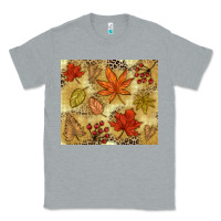 Heather Grey Fall leaves Classic Tee - NancyCooperArtShop