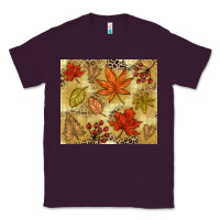 Plum Fall leaves Classic Tee - NancyCooperArtShop