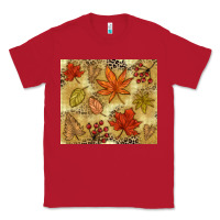 Red Fall leaves Classic Tee - NancyCooperArtShop