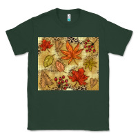 Sports Green Fall leaves Classic Tee - NancyCooperArtShop