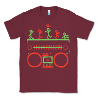 Burgundy Check Tribe Called Quest Classic Tee - trangStudio