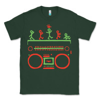 Sports Green Check Tribe Called Quest Classic Tee - trangStudio