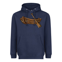Navy rowboat Heavyweight Hoodie - BarkalooDesign