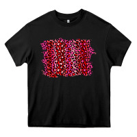 Black pink leopard background Heavy Core Tee - RanaPortraitStore