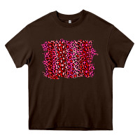 Chocolate Brown pink leopard background Heavy Core Tee - RanaPortraitStore