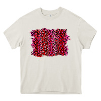 Cream pink leopard background Heavy Core Tee - RanaPortraitStore