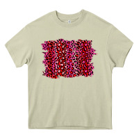 Mossy pink leopard background Heavy Core Tee - RanaPortraitStore