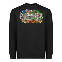 Black baseball brother Heavyweight Sweatshirt - CowhideDigitalArt