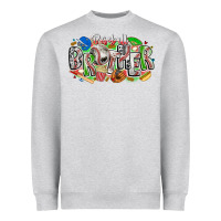 Heather Grey baseball brother Heavyweight Sweatshirt - CowhideDigitalArt