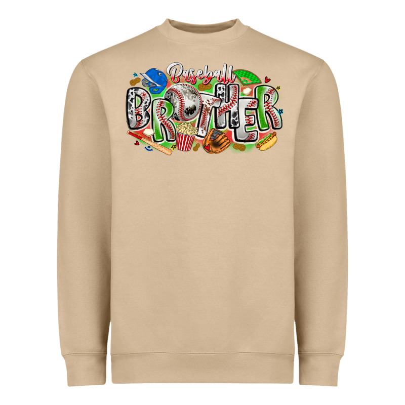 Baseball Brother Heavyweight Sweatshirt by CowhideDigitalArt | Teevron