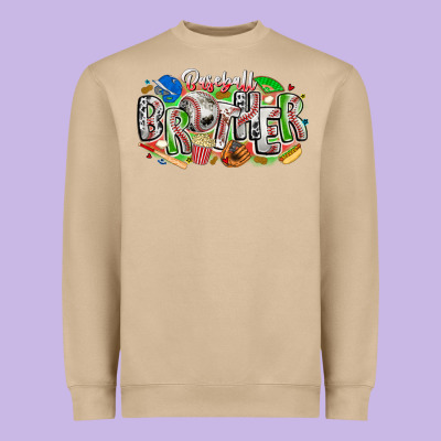 Baseball Brother Heavyweight Sweatshirt Designed By Cowhidedigitalart