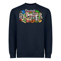 Navy baseball brother Heavyweight Sweatshirt - CowhideDigitalArt