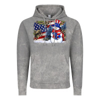 Cloud Rock Patriotic snowman background 4th of july Vintage Hoodie - HowdyJamesFarm