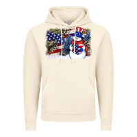 Vintage Artic Patriotic snowman background 4th of july Vintage Hoodie - HowdyJamesFarm