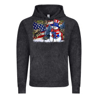 Patriotic Snowman Background 4th Of July Vintage Hoodie | Teevron