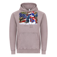 Vintage Zinc Patriotic snowman background 4th of july Vintage Hoodie - HowdyJamesFarm