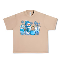 Burro winter snowman coffee cups Urban Heavy Tee - CowGirlArtShop