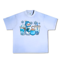 Grape Ice winter snowman coffee cups Urban Heavy Tee - CowGirlArtShop