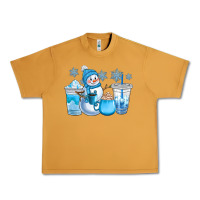 Peanut Butter winter snowman coffee cups Urban Heavy Tee - CowGirlArtShop