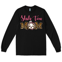 Black Shih Tzu Mom Long Sleeve Tee - Jasminsmagicworld