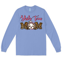 Colony Blue Shih Tzu Mom Long Sleeve Tee - Jasminsmagicworld