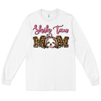 White Shih Tzu Mom Long Sleeve Tee - Jasminsmagicworld