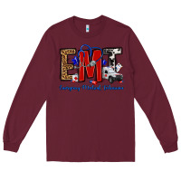 Burgundy emt emergency medical technician Long Sleeve Tee - OliviaCreatesArt
