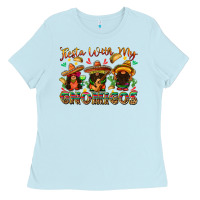 Baby Blue fiesta with my gnomigos Ladies Tee - texasbilliewilder