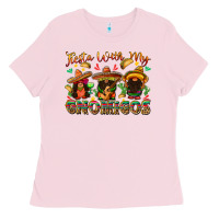 Bubblegum Pink fiesta with my gnomigos Ladies Tee - texasbilliewilder