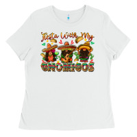 White fiesta with my gnomigos Ladies Tee - texasbilliewilder