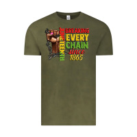 Vintage Olive juneteenth breaking every chain since 1865 woman f Vintage Tee - CowGirlArtShop