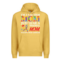 Antique Gold LIL Autism Mom Premium Hoodie - CowhideDigitalArt