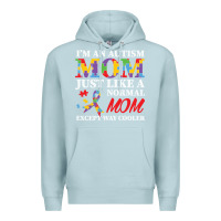 Blue Mist LIL Autism Mom Premium Hoodie - CowhideDigitalArt