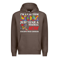 Coffee LIL Autism Mom Premium Hoodie - CowhideDigitalArt
