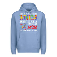 Colony Blue LIL Autism Mom Premium Hoodie - CowhideDigitalArt