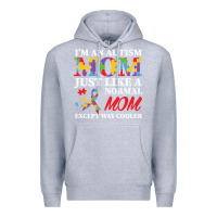 Heather Grey LIL Autism Mom Premium Hoodie - CowhideDigitalArt
