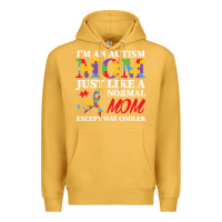 Mustard LIL Autism Mom Premium Hoodie - CowhideDigitalArt