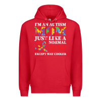 Red LIL Autism Mom Premium Hoodie - CowhideDigitalArt