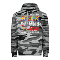 Slate Camo LIL Autism Mom Premium Hoodie - CowhideDigitalArt