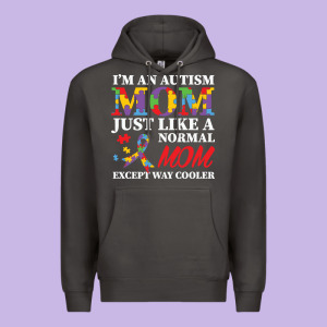 Lil Autism Mom Premium Hoodie Designed By Cowhidedigitalart